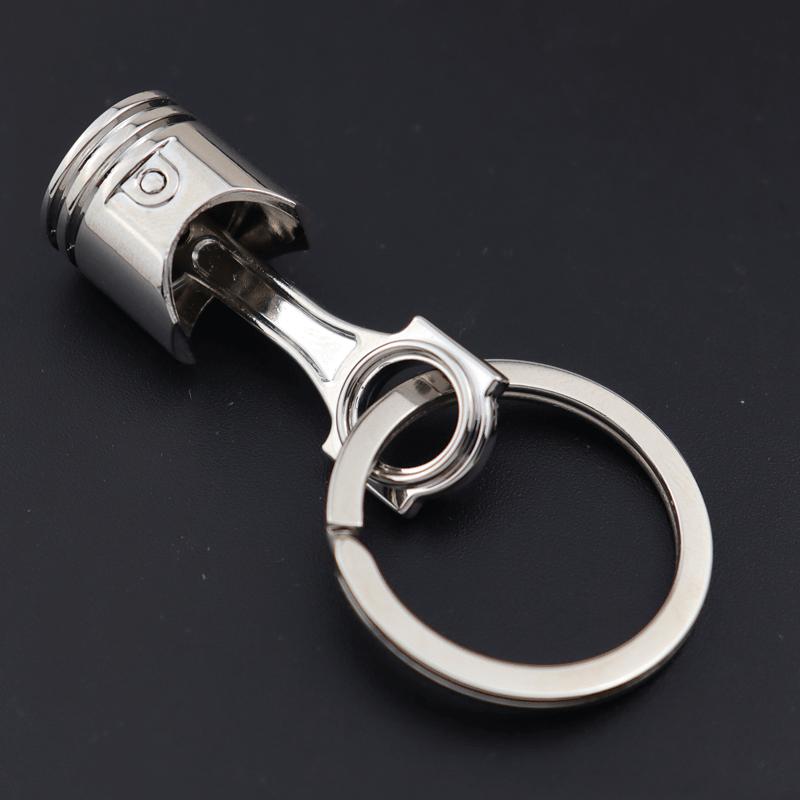 Porte-clés de voiture créatif avec levier de vitesse de turbine, moyeu de roue, disque de frein et pendentif amortisseur