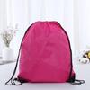 Custom Double Shoulder Polyester Drawstring Backpack for Events or Marathon