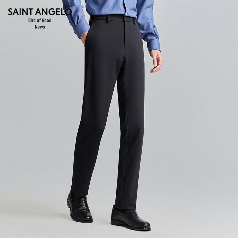 Baoxiniao Men's Elastic Business Casual Warm Trousers