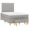 Maison Exclusive - Sommier à lattes de lit avec matelas Gris clair 120x200cm Tissu