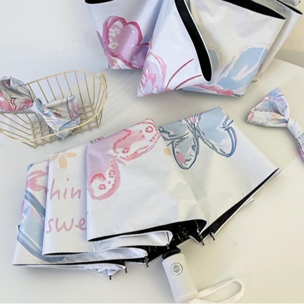 Windproof Butterfly Rain Umbrella UV Protection Folding Sun Umbrella  Women