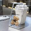 Cute Bear Pattern Phone Case For Samsung Galaxy S26 S25 Ultra S24 S23 FE S22 S21 Plus S20 A73 A72 A71 Clear Bumper Cover