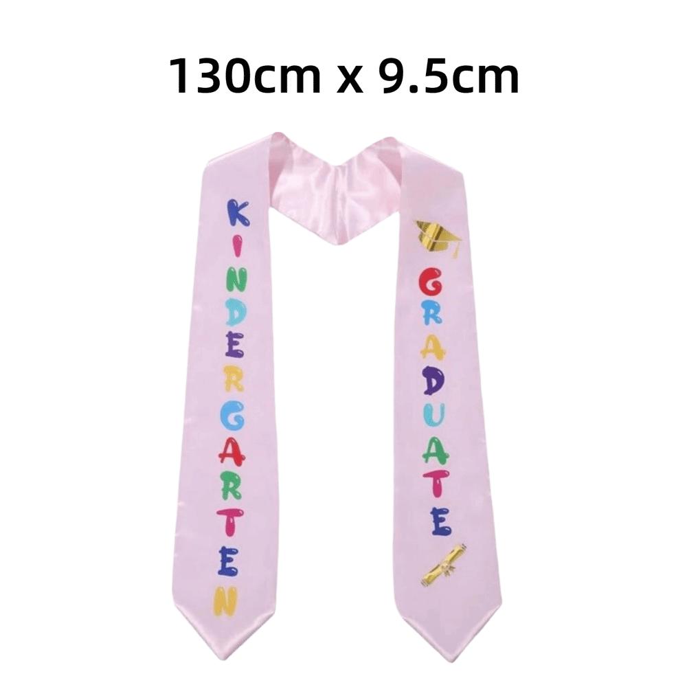 with Letter Honor Scarf Satin Graduation Ribbon New Ceremonial Belt Graduation Party Supplies