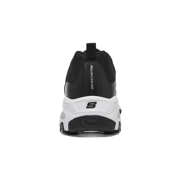 Skechers D'Lites 1.0 Low Dad Shoes Gs Black / White Women's (Unisex) Chunky Sneakers 896027 BKW