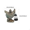 Garden Statue, Animal Figure Lamp, , Decorative Outdoor Resin Sculpture.