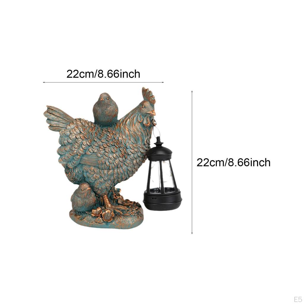 Garden Statue, Animal Figure Lamp, , Decorative Outdoor Resin Sculpture.