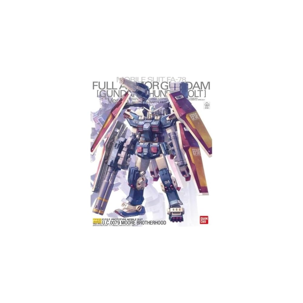 Bandai Spirits MG Gundam Thunderbolt Full Armor Gundam Ver.Ka 1/100 Scale Color-Coded Plastic Model Kit