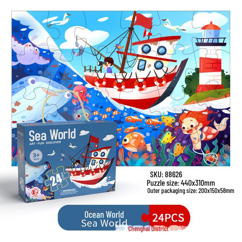 New Halloween and Christmas Children's Puzzle Educational Toys - Perfect for Baby Gifts, Birthday Presents, and Kindergarten Souvenirs.