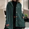 2025 Cross-border European and American Foreign Trade Women's Autumn/Winter New Hooded Loose Women's Corduroy Casual Jacket
