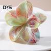 Women Hair Clip Candy-Colored Flower Styling Hair Claw Plastic Back Head Shark Hair Clip Hair Styling Tool