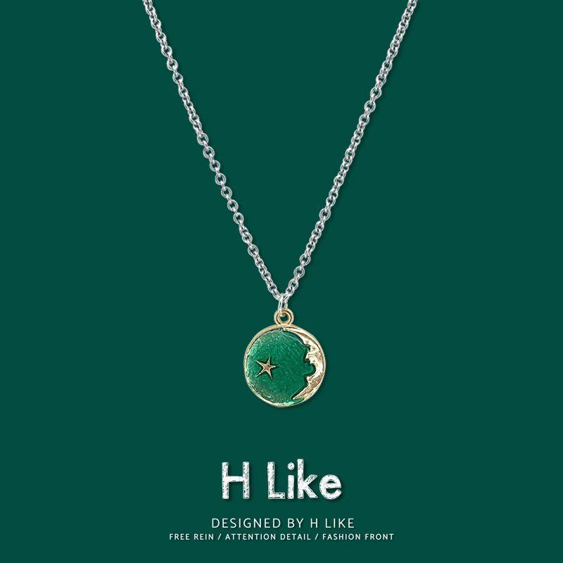 

Подвеска-ожерелье «Звездное небо» из титановой стали, хип-хоп аксессуары, женская Вселенная Green ocean o chain 70cm