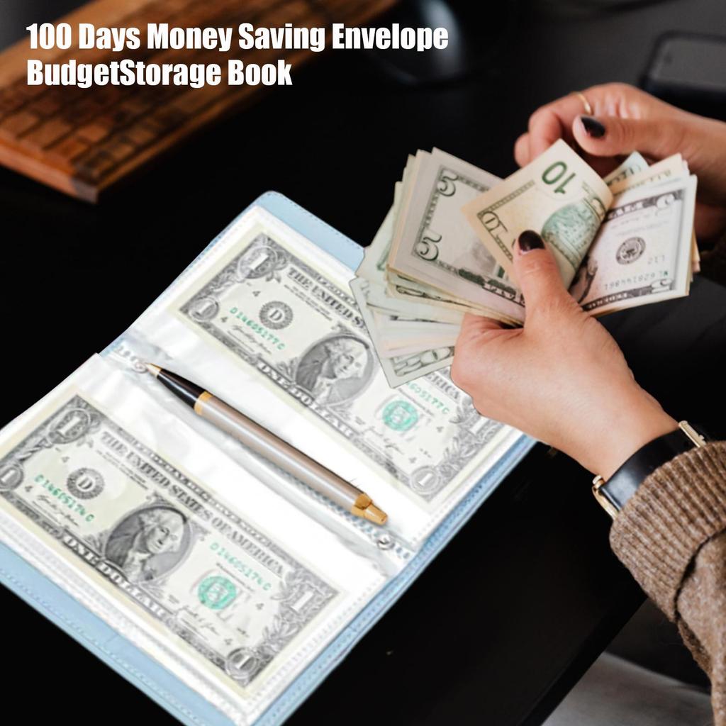 Envelope Money Saving Budget Binder 100 Days Tracker Envelopes for Budget Management Home School Men Women Children