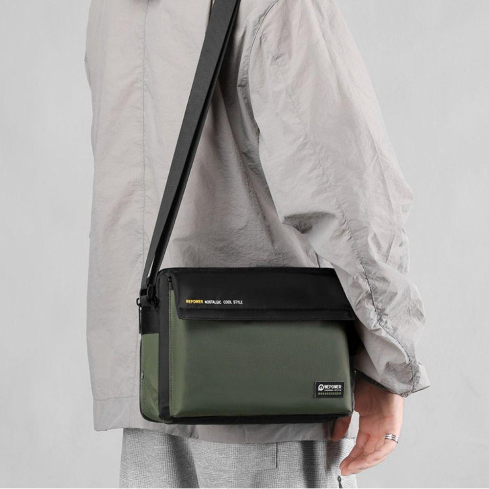Single Shoulder Man Messenger Bag Large Capacity Nylon Crossbody Bag Men's Shoulder Bag  Camping
