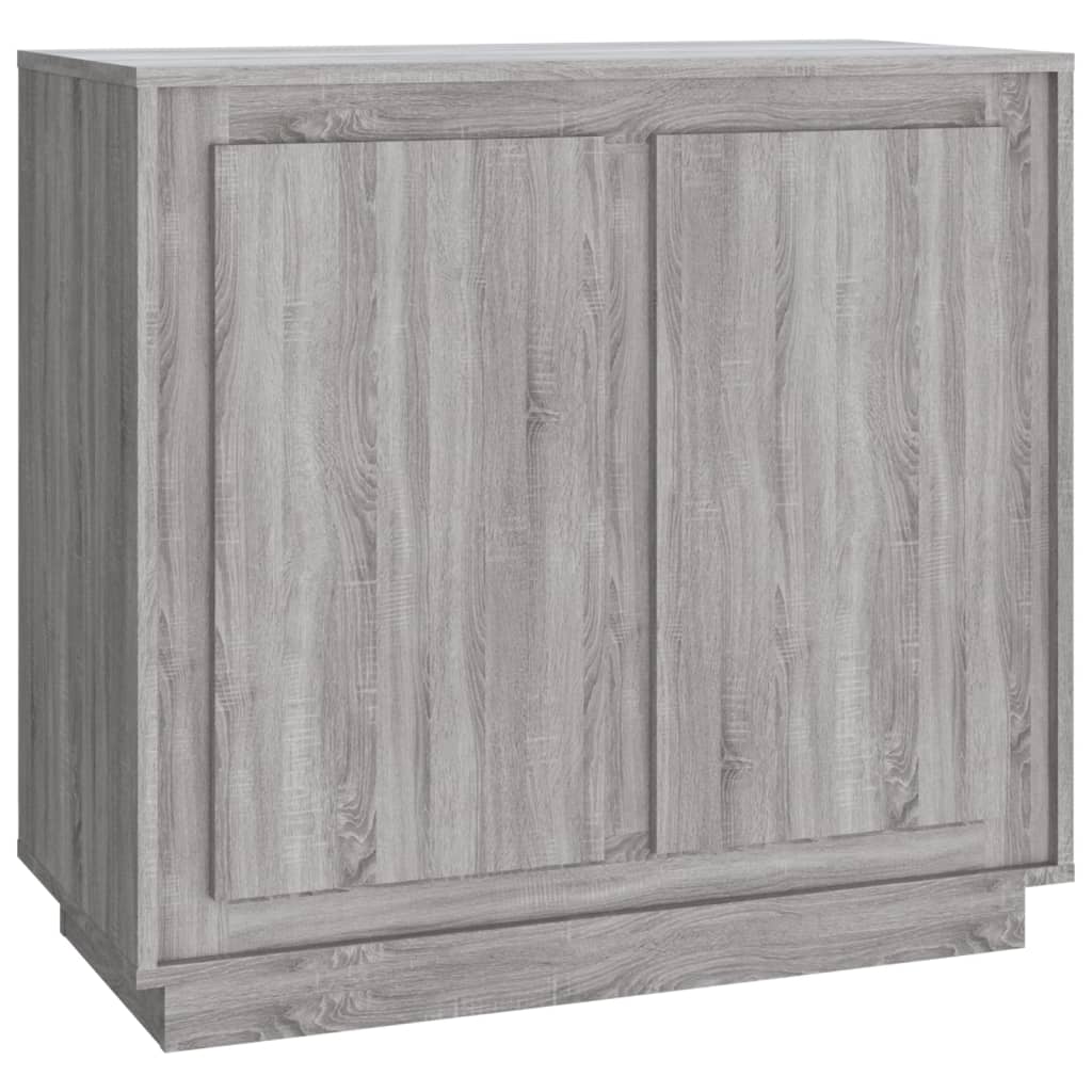 vidaXL Sideboard Grau Sonoma 80x34x75 Cm Holzwerkstoff