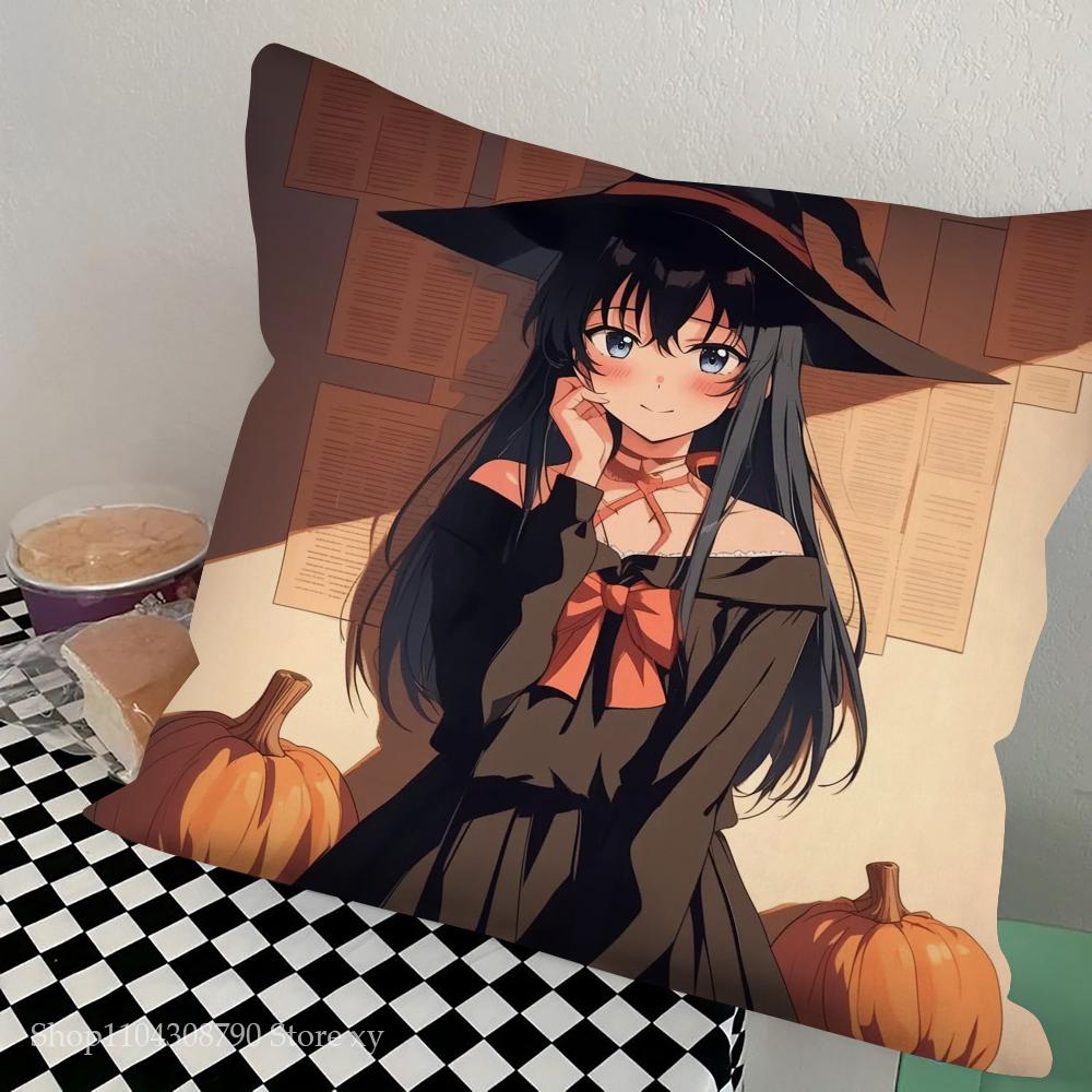 

Yukinoshita Yukino Animation My Teen Romantic Comedy SNAFU Pillow Case Square Pillow Bedroom SofaCar Living Room Home Decoration 16x16Inch