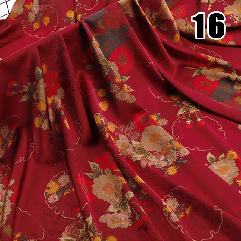 50x150cm Simulated Silk Fafric Fragrant Cloud Yarn Gauze Material DIY Cheongsam Hanfu Dress Sewing Polyester Material