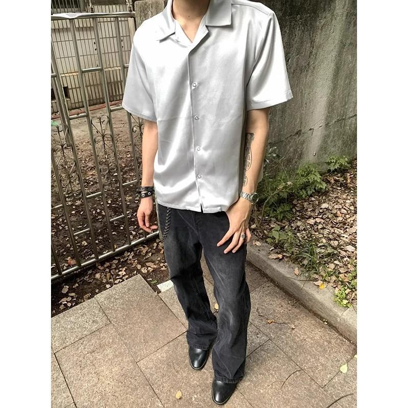 Men's Spring & Autumn Wide-Leg Straight Casual Trousers - Hong Kong Style Sports Fashion Brand
