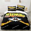 Back To The Future Clasic Movie Retro Beding Set Printed With Pilowcase Soft Duvet Cover Soft Single Double Quen Super King-Sized Dimensionsd
