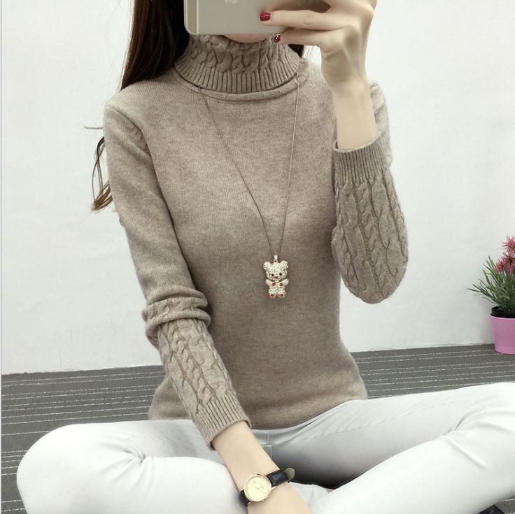Women Turtleneck Winter Sweater Women Long Sleeve Knitted Women Sweaters Pullovers Female Jumper Tricot