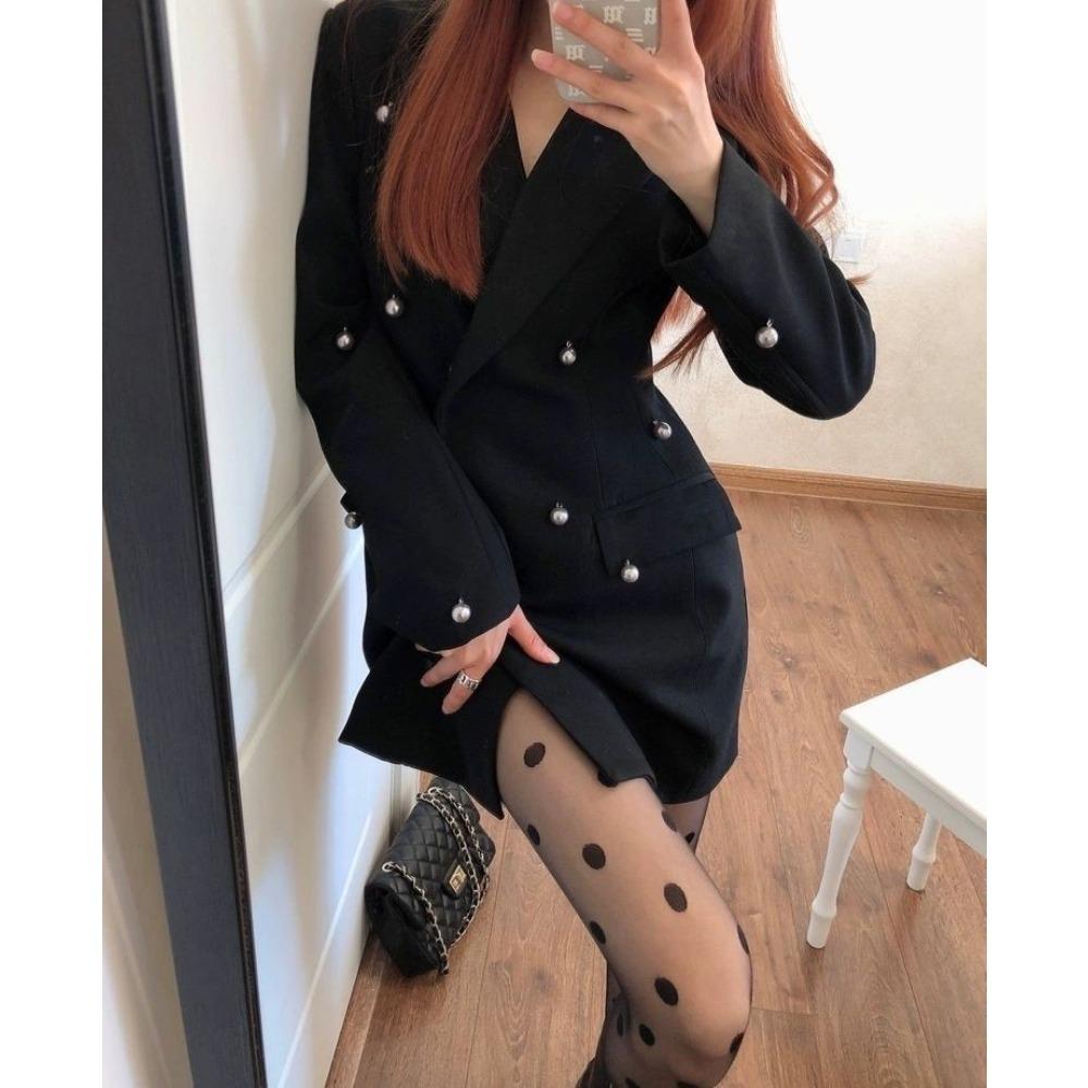 Japanese Black Polka Dot Stockings Women Thin Hot Girl Jacquard Pantyhose Internet Celebrity Ins Tide Small Polka Dot Bottoms