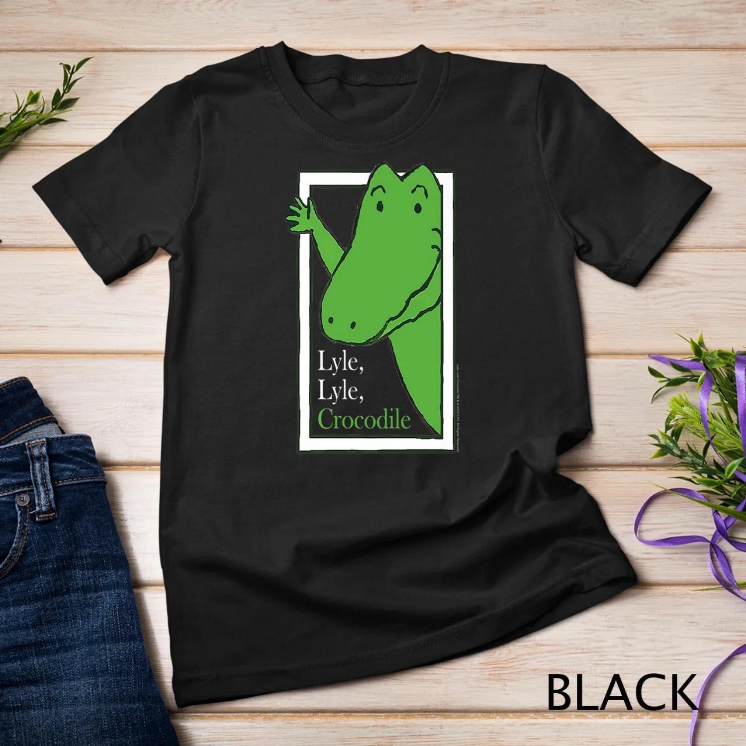 Lyle Crocodile Waving Croc Illustration Premium T shirt S