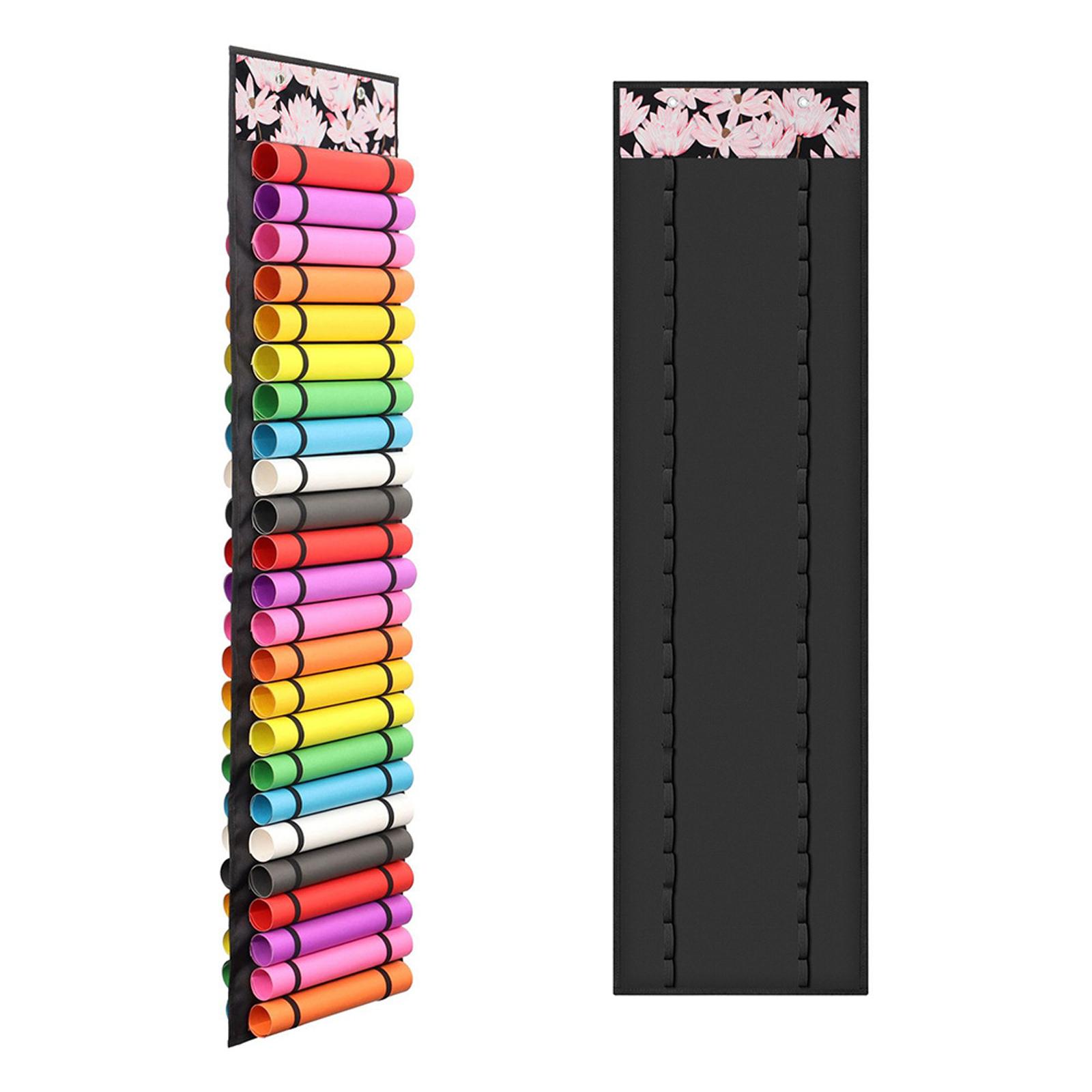 Сумка для хранения рулонной бумаги большой вместимости из ткани Оксфорд двусторонняя настенная для хранения виниловой рулонной бумаги Type 2 1180₽