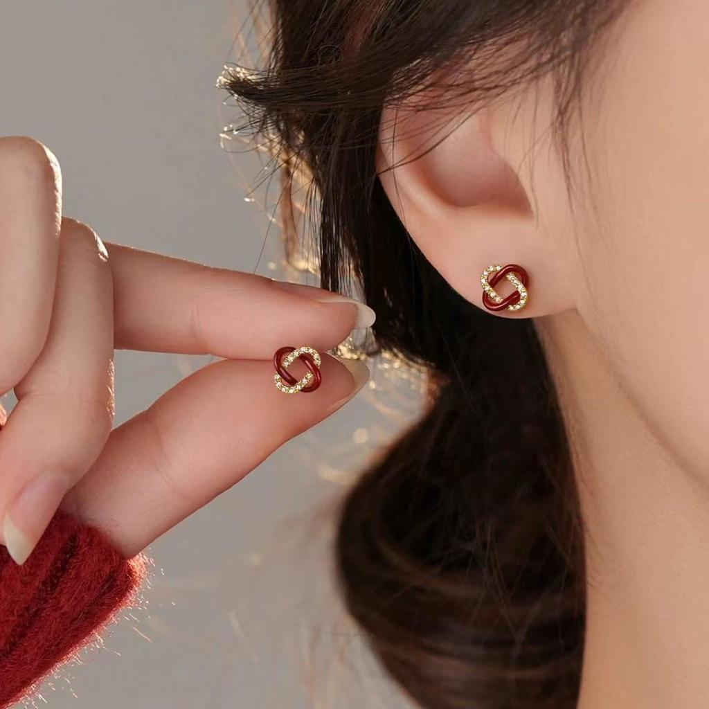 Red Enamel Concentric Knot Earrings: 2026 Elegant, Unique, and Versatile Design for Women