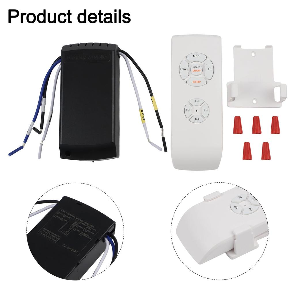 Ceiling Fan Remote User Friendly Ceiling Fan & Light Dimmer Remote Control Kit Advanced Technology Timer Mute Function