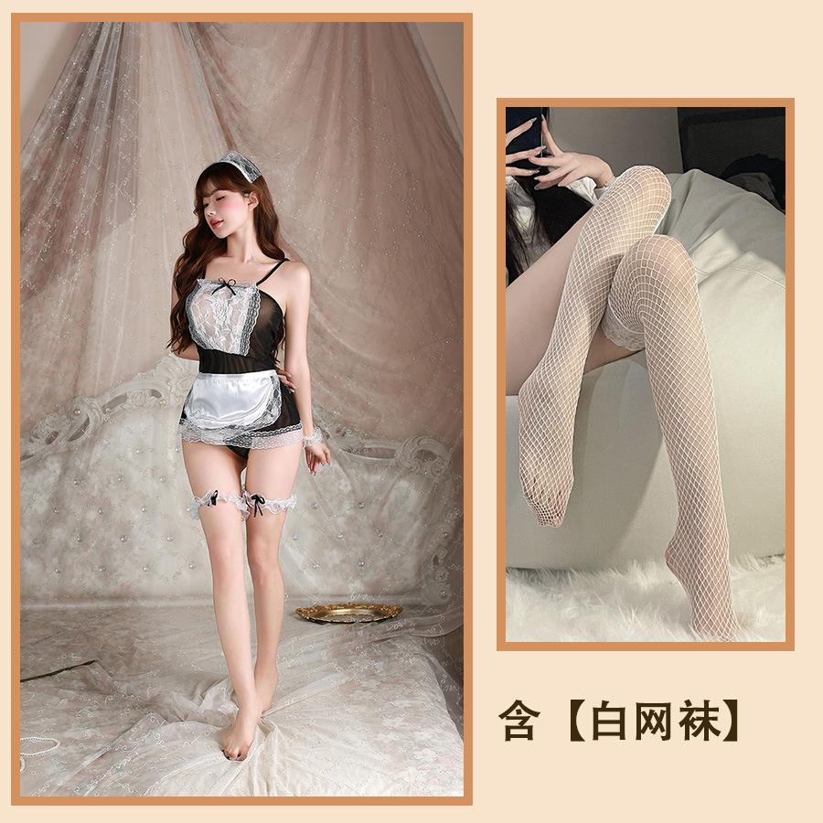 Sexy Lingerie Lace Seduction Nightdress Sexy Maid Maid Uniform Teasing Cute Play Suit