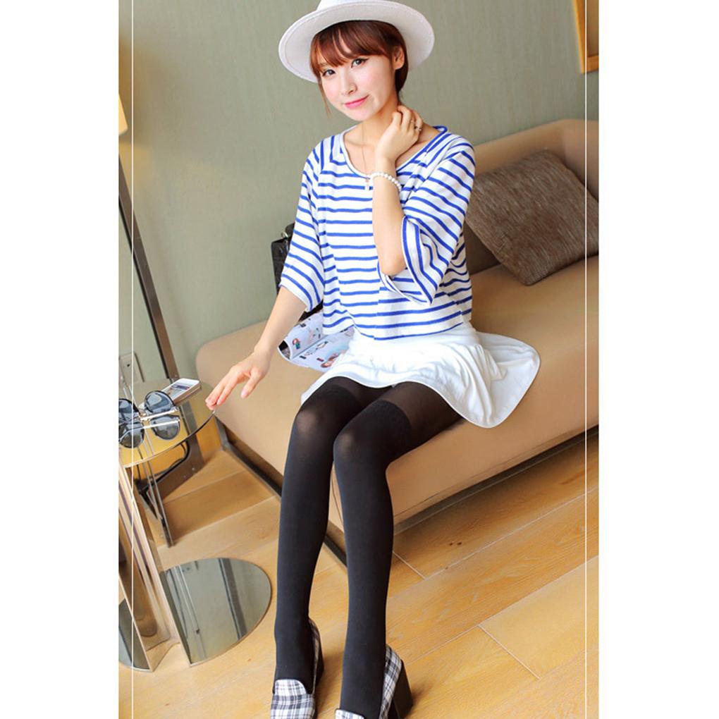 Girls Women Tights Pantyhose Fashion Design Stockings Pattern Printed Cat Shape Sheer Pantyhose Mock Fashion Stockings