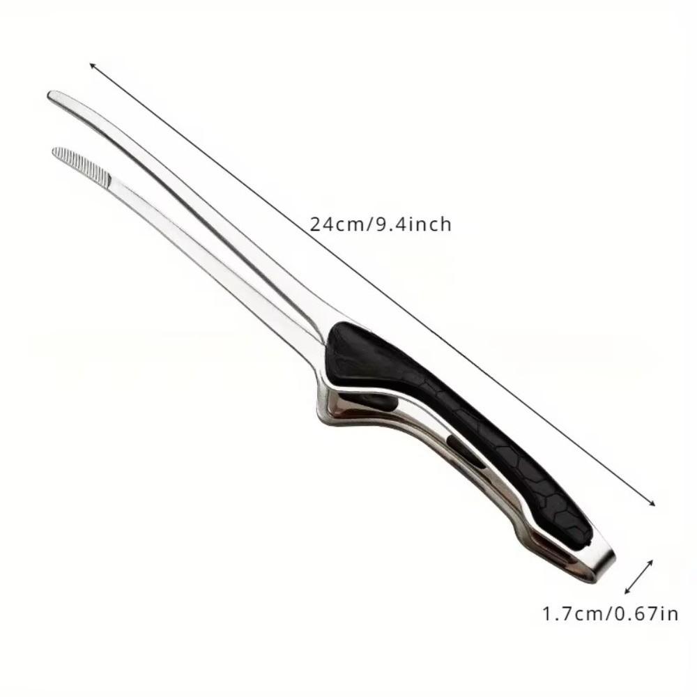 Non-Stick Stainless Steel Barbecue Tongs Anti-scald Anti-slip Food Tongs Non-Slip Grip Buffet Tongs for Cooking