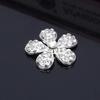 Engood 100Pcs Cherry Flower Rhinestone Buttons Sewing Trim & Embellishments Craft Button DIY Hair Accessories Wedding Decoration