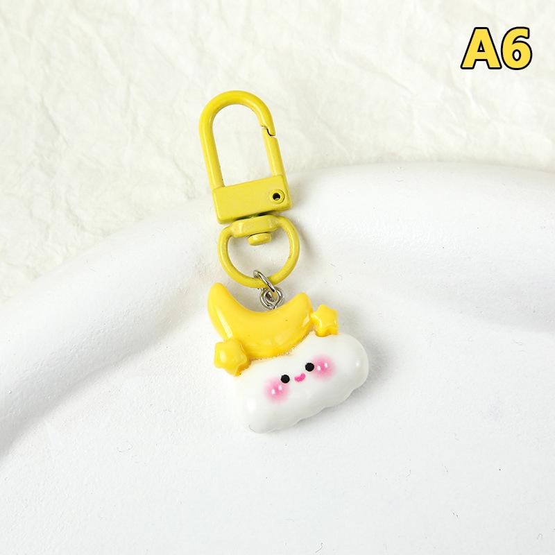 

Милый брелок с подвеской в ​​виде облака, Луны, звезды, радуги, брелок для ключей, рюкзак, очаровательный чехол для наушников, аксессуары, каваи, украшение, орнамент, подарок