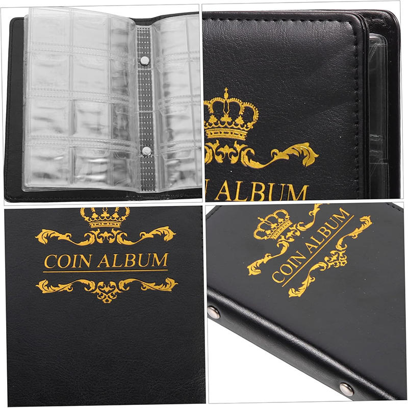 For Collector Coin Holder Albums Mini Penny Coin Storage Bag Collecting Money Organizer 120 Pockets Coins Collection Album Book
