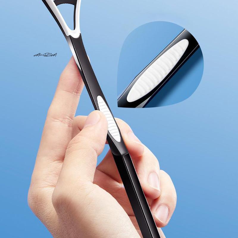 Reusable Tongue Scraper And Cleaner For Fresh Breath Dental Hygiene Oral Care Toothbrush Mouth Cleaning Dual-Use