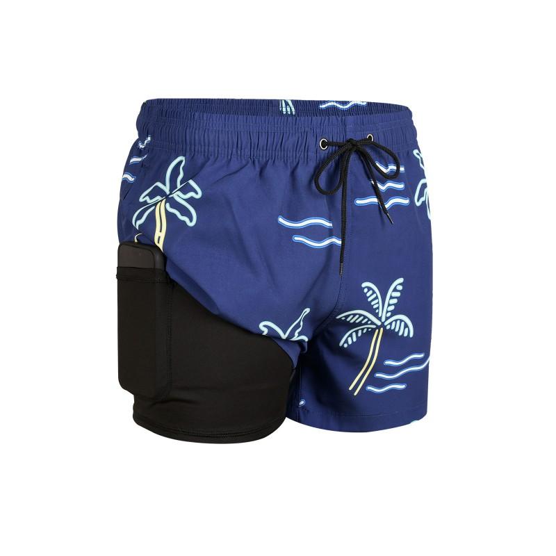 Mens Quick-Dry Stretch-Free Beach Shorts Surfing Swimming Outdoor Activities