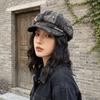 Versatile Star Octagonal Hat Big Head Circumference Women Artist Hat Cute Painter Cap  Summer