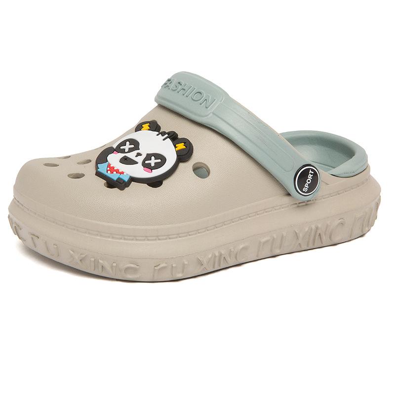 Children's Sandals Summer Baotou Boys and Girls Slippers Zhongtong Hole Shoes Breathable Children's Beach Shoes Classmates