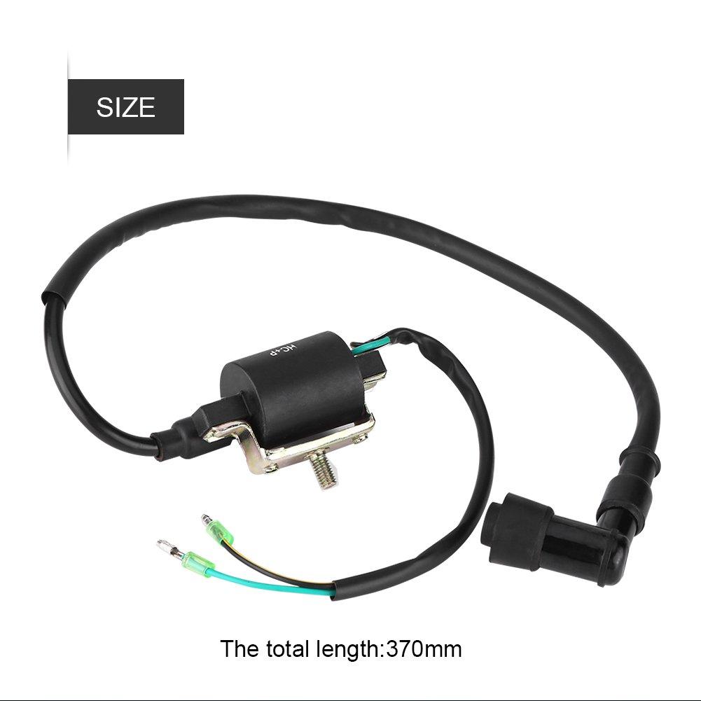 Qiilu Ignition Coil Motorcycle Ignition Coil 50CC 70CC 90CC 110CC 125CC Pit Dirt Bike ATV