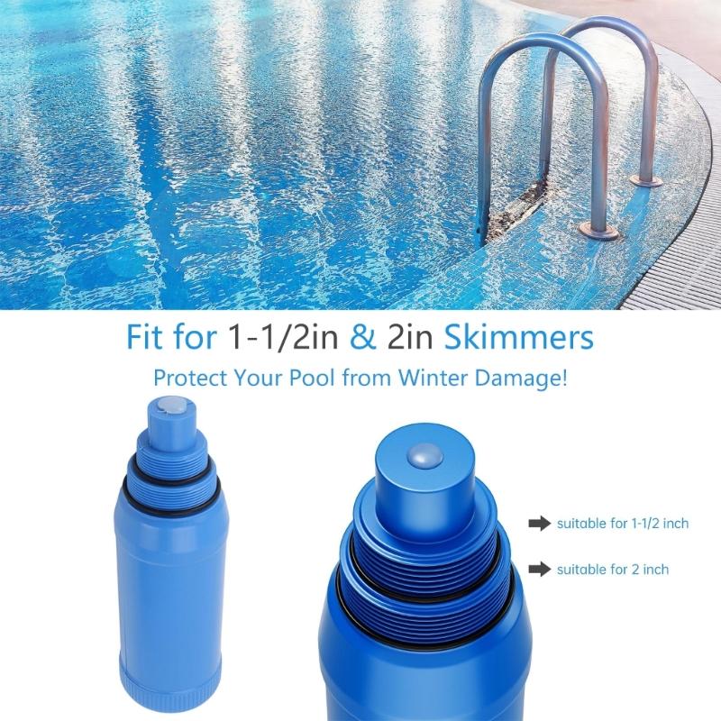 Confezione da 2 Tappi Invernali per Skimmer da Piscina, Tappi di Invernaggio per Skimmer per Piscine Fuori Terra e Interrate