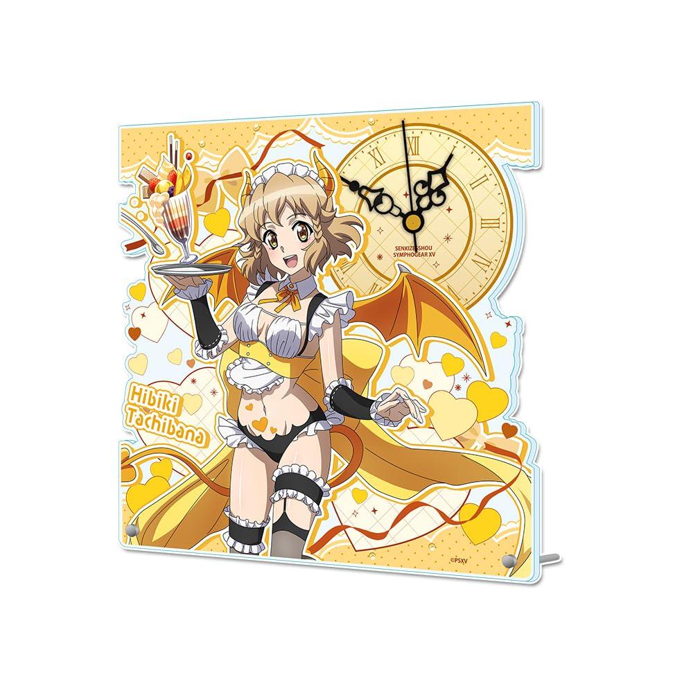 

Senki Zesshou Symphogear XV Tachibana Hibiki Original Acrylic Table Clock Little Devil Waitress
