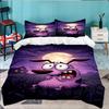 Courage dog Moonlit Adventure 3PCS Bedding set,Ideal for 1pc Duvet Cover And 2pcs Pillowcases Perfect for Fan gift,Ideal for Bedroom, Dormitory