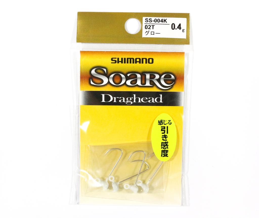 SHIMANO SS-004K Jig Head Soare Drag Head Glow 0.4 Grams 02T 762801