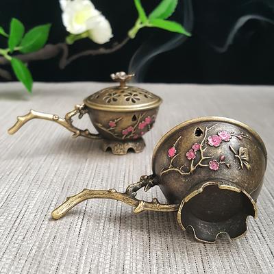 2pcs Plum Blossom Incense Holder | Small, Unscented, Decorative Home Fragrance Holder for Tea Ceremonies and Meditation, Ideal Gift