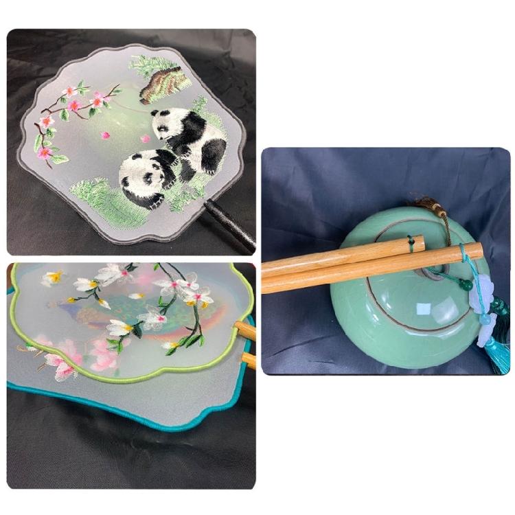 Chinese Styles Hand Fan Double Side Hand Fan for Womens Girl Performances Dance