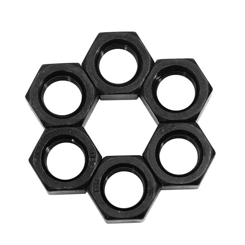 Bingyu BY-506 Grade 8 Black Hex High-Strength Carbon Steel Nut