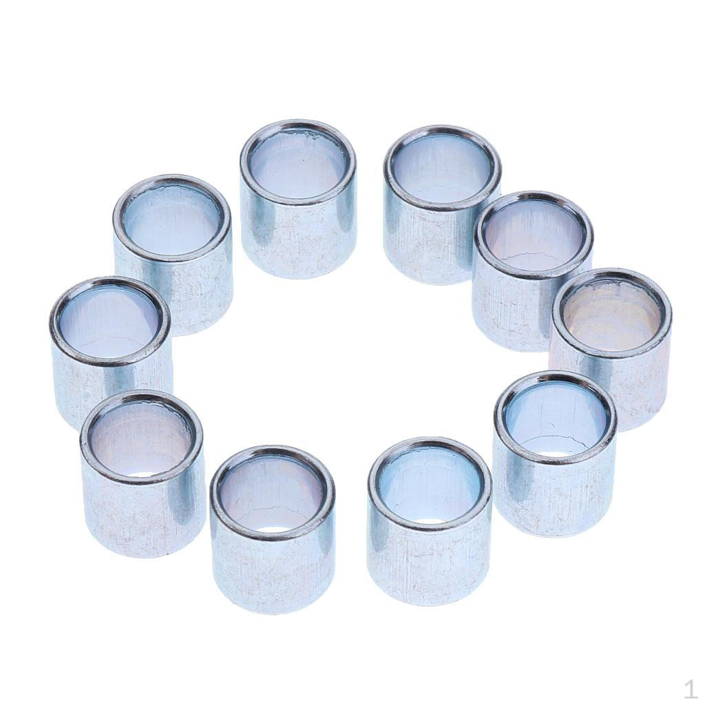 10 Pieces 10mm Inline Skate Roller Skating Wheels Spacers Bearings