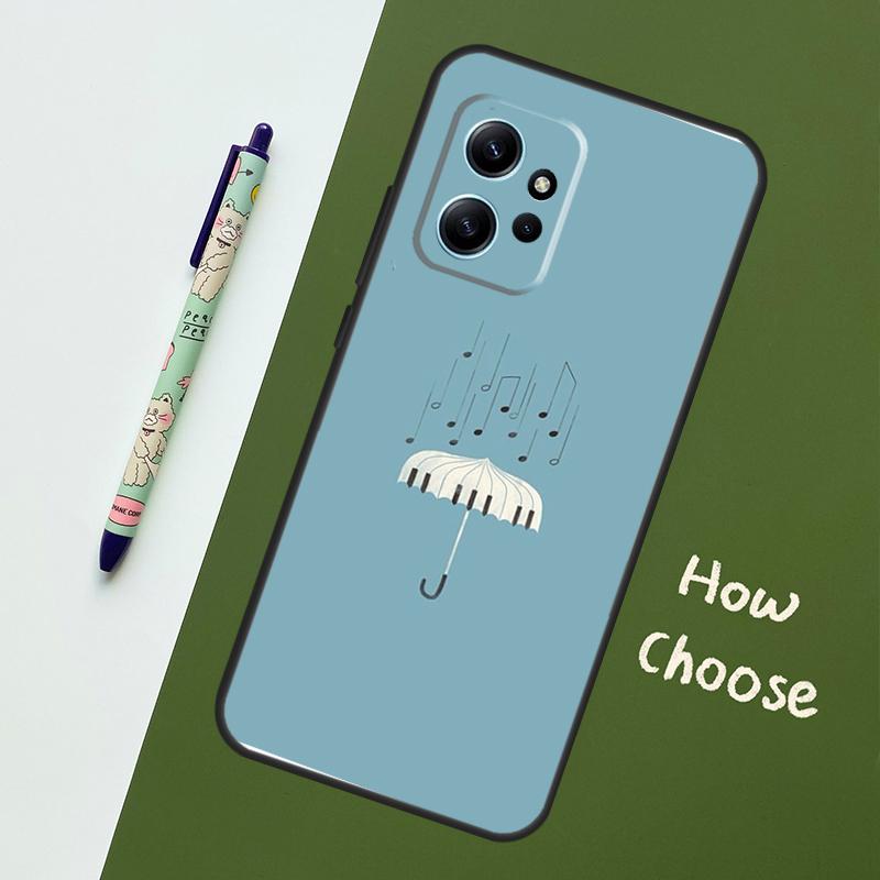 Minimalist Music Lover Case For Xiaomi Redmi Note 14 Pro 13 9 10 11 12 12S Cover For Redmi 15C 15 13C 12C 14C 10C