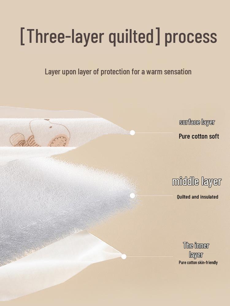 Autumn Baby Cotton Outfit Set: High-Waist Homewear for Boys & Girls