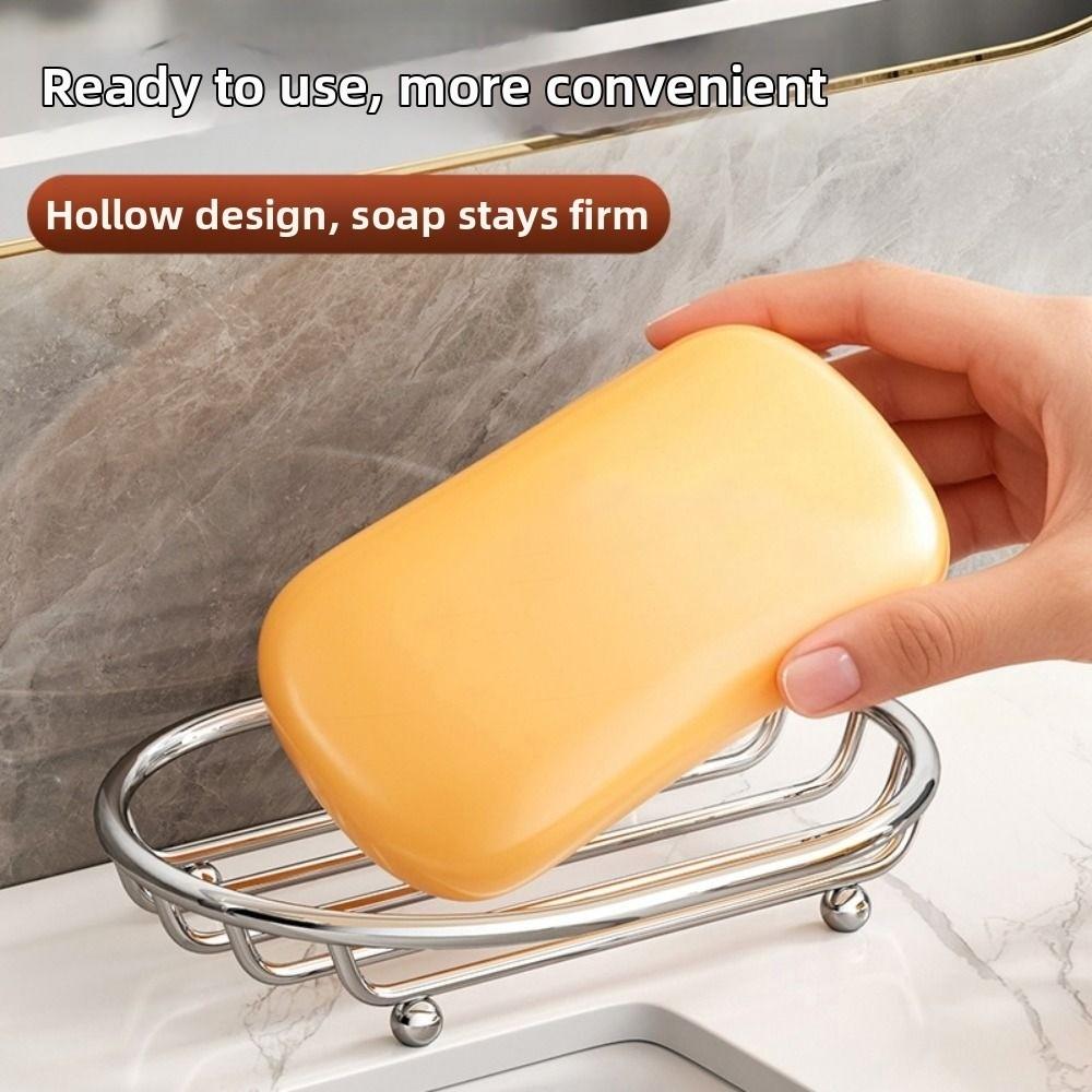Anti-rust Metal Soap Dish Creative Soap Filter Rack Easy To Clean Soap Container  Home Decor